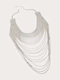 Collana multifilo con strass