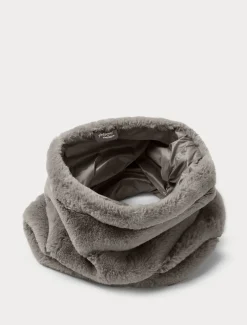 Collo in tessuto effetto pelliccia