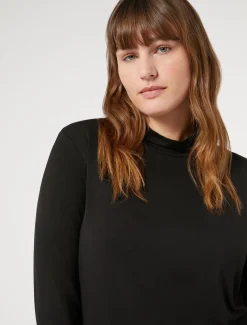 Dolcevita in jersey di viscosa stretch