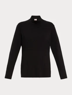 Dolcevita in jersey di viscosa stretch