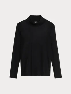 Dolcevita in tulle stretch