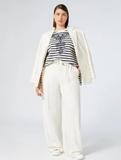 Felpa in jersey con ricami