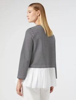 Felpa in jersey e popeline