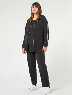 Felpa in jersey interlock