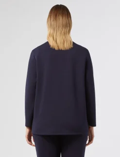 Felpa in jersey scuba