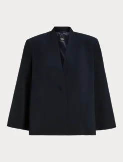 Giacca a cappa in cady