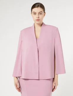 Giacca a cappa in cady