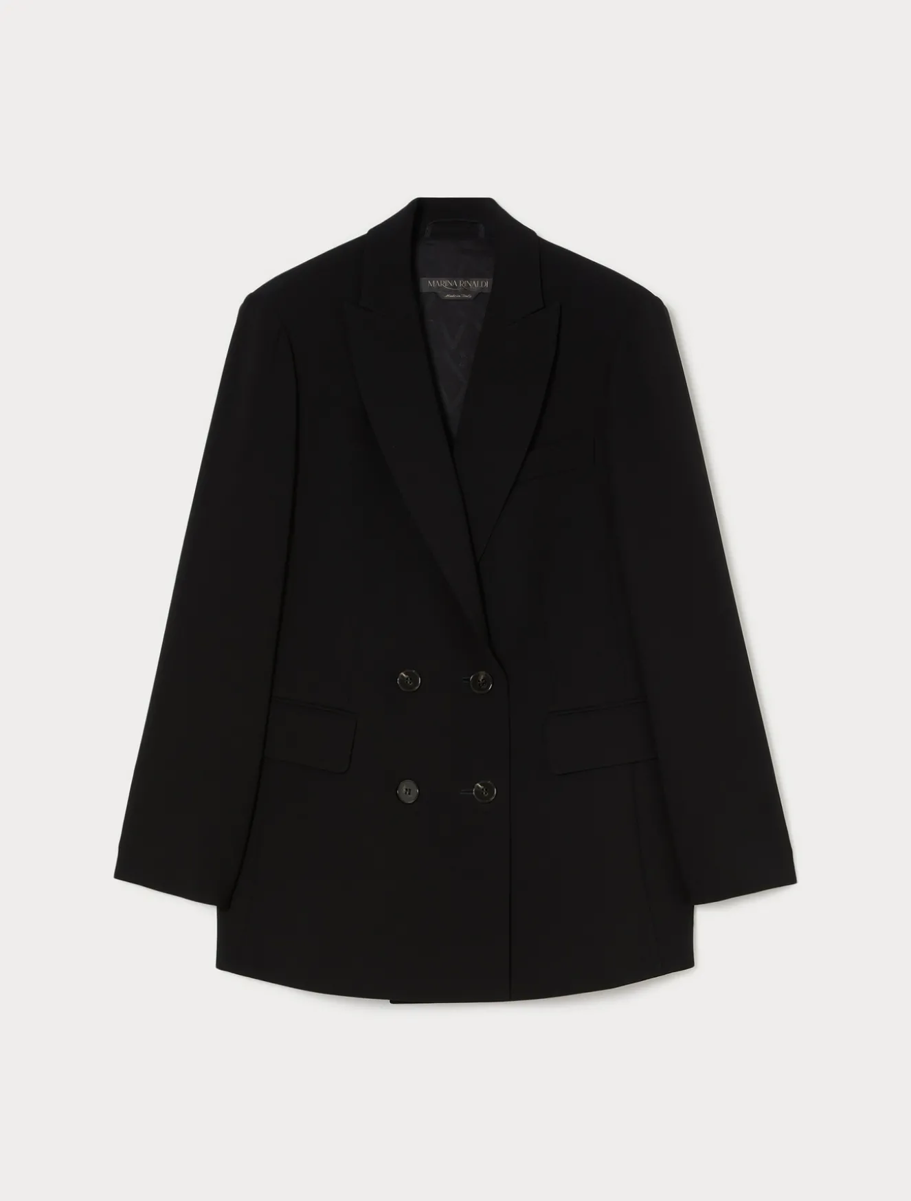 Giacca blazer doppiopetto in cady