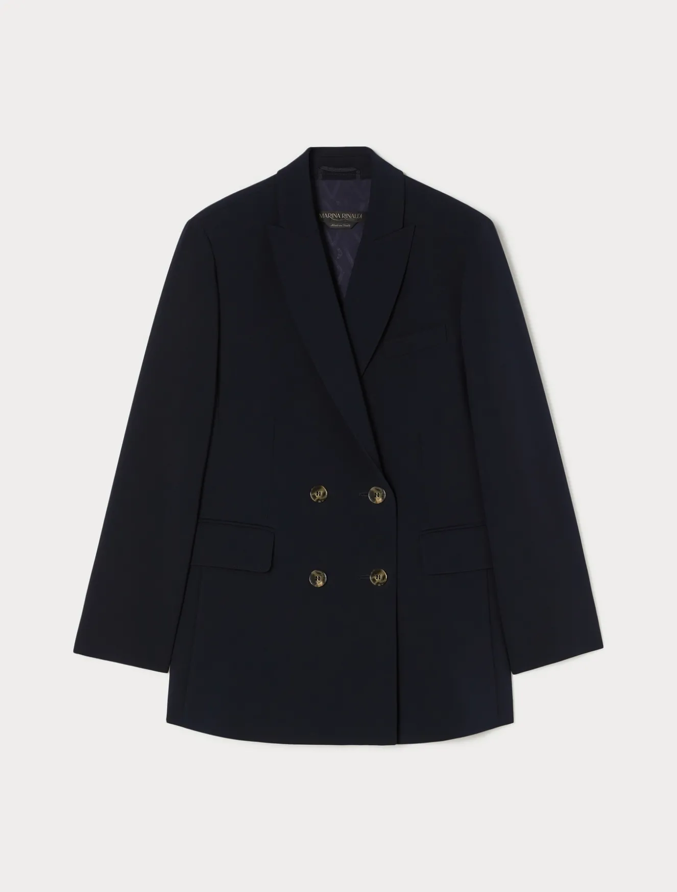 Giacca blazer doppiopetto in cady