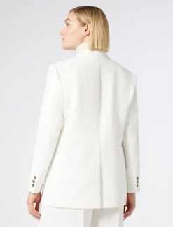 Giacca blazer doppiopetto in cady