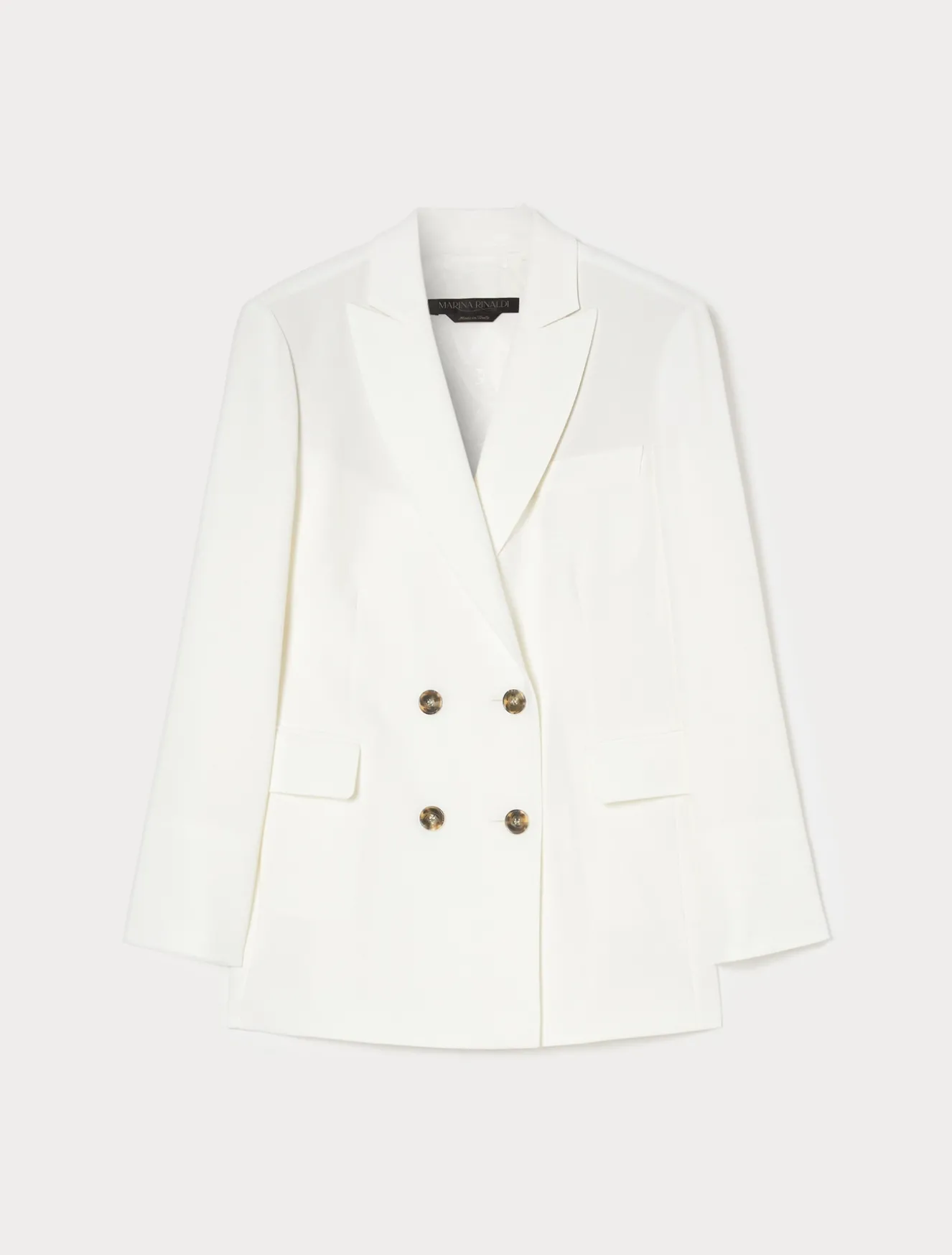 Giacca blazer doppiopetto in cady