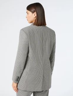 Giacca blazer in batavia di lana stretch