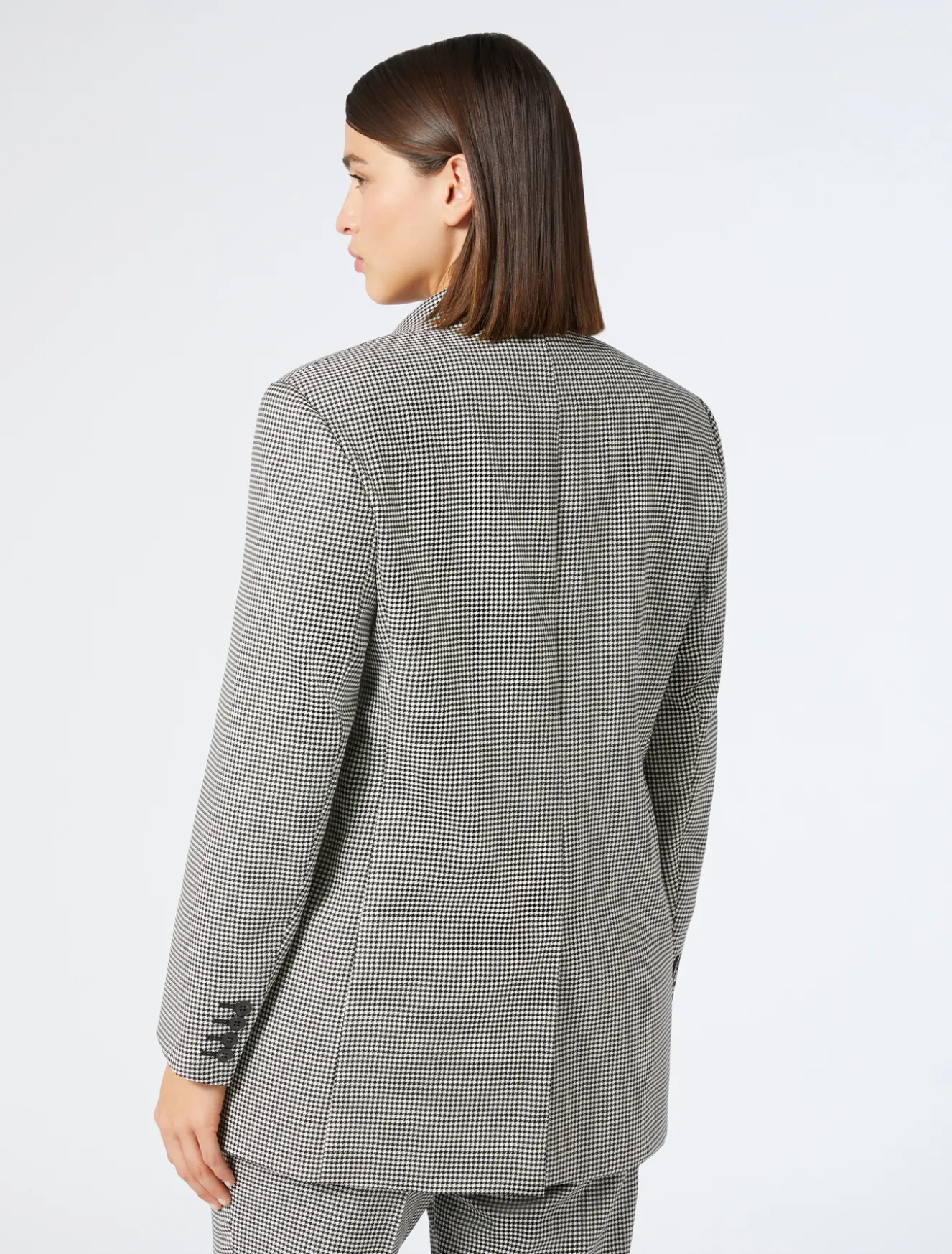 Giacca blazer in batavia di lana stretch