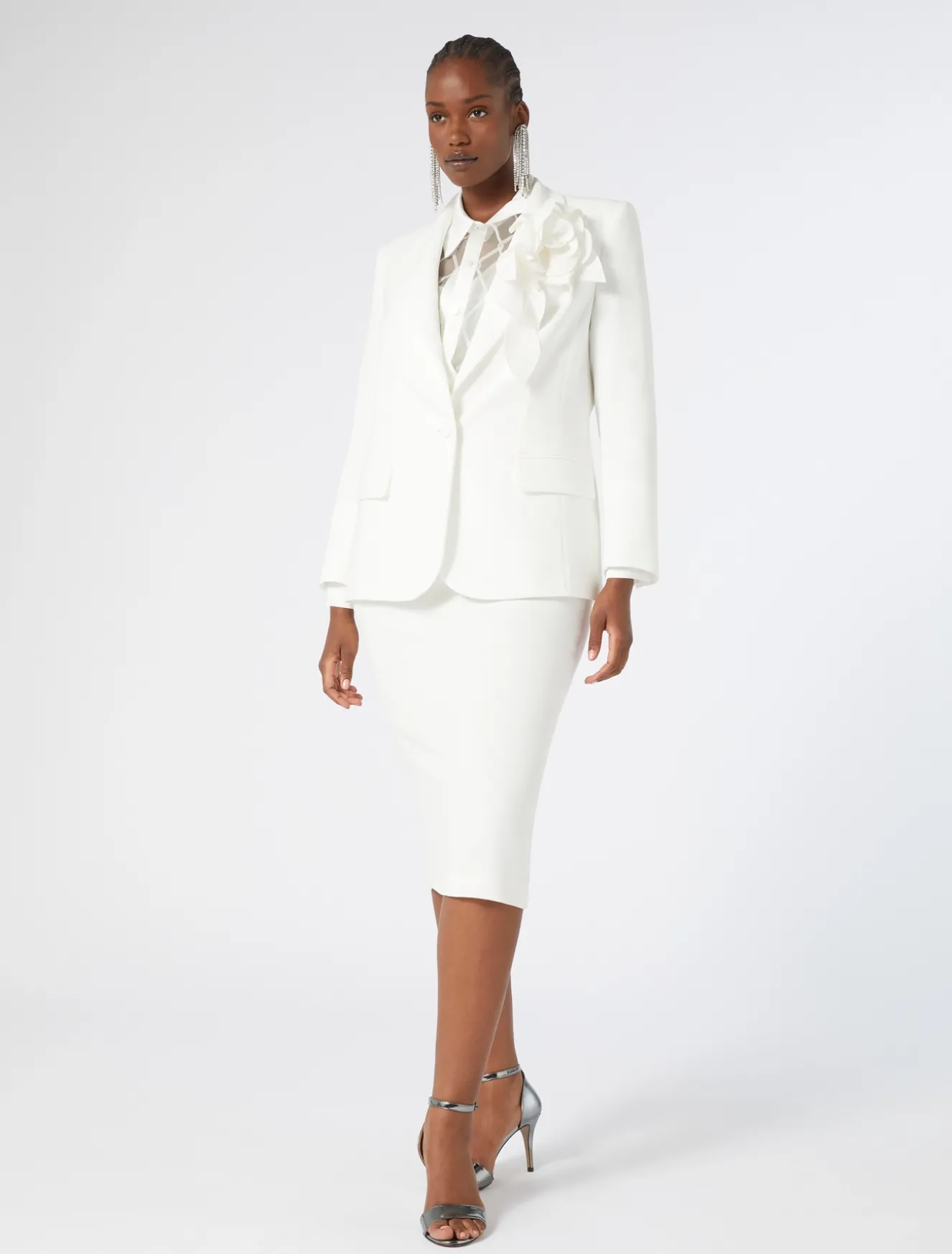 Giacca blazer in cady