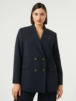 Giacca blazer in cady triacetato