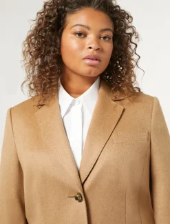 Giacca blazer in cammello