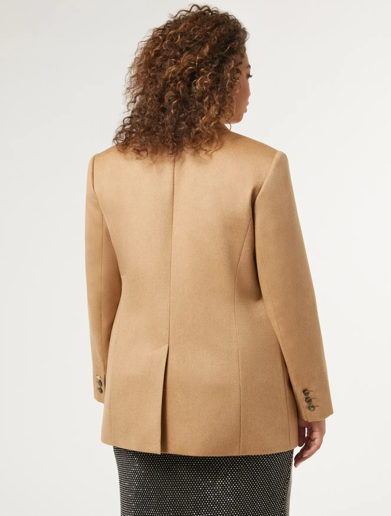 Giacca blazer in cammello