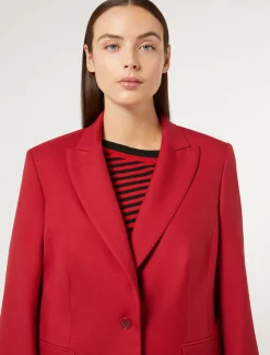 Giacca blazer in misto viscosa