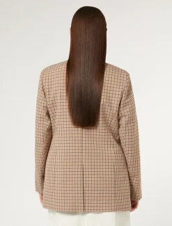 Giacca blazer in misto viscosa