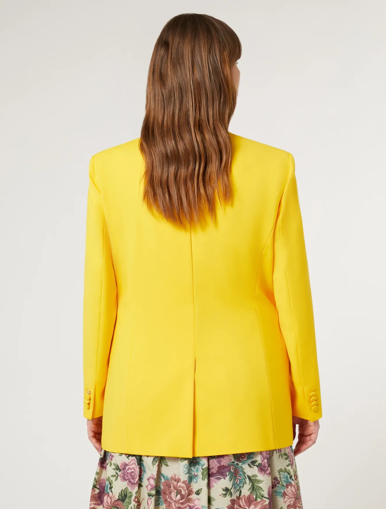 Giacca blazer in tela di cotone