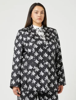 Giacca blazer in twill di seta