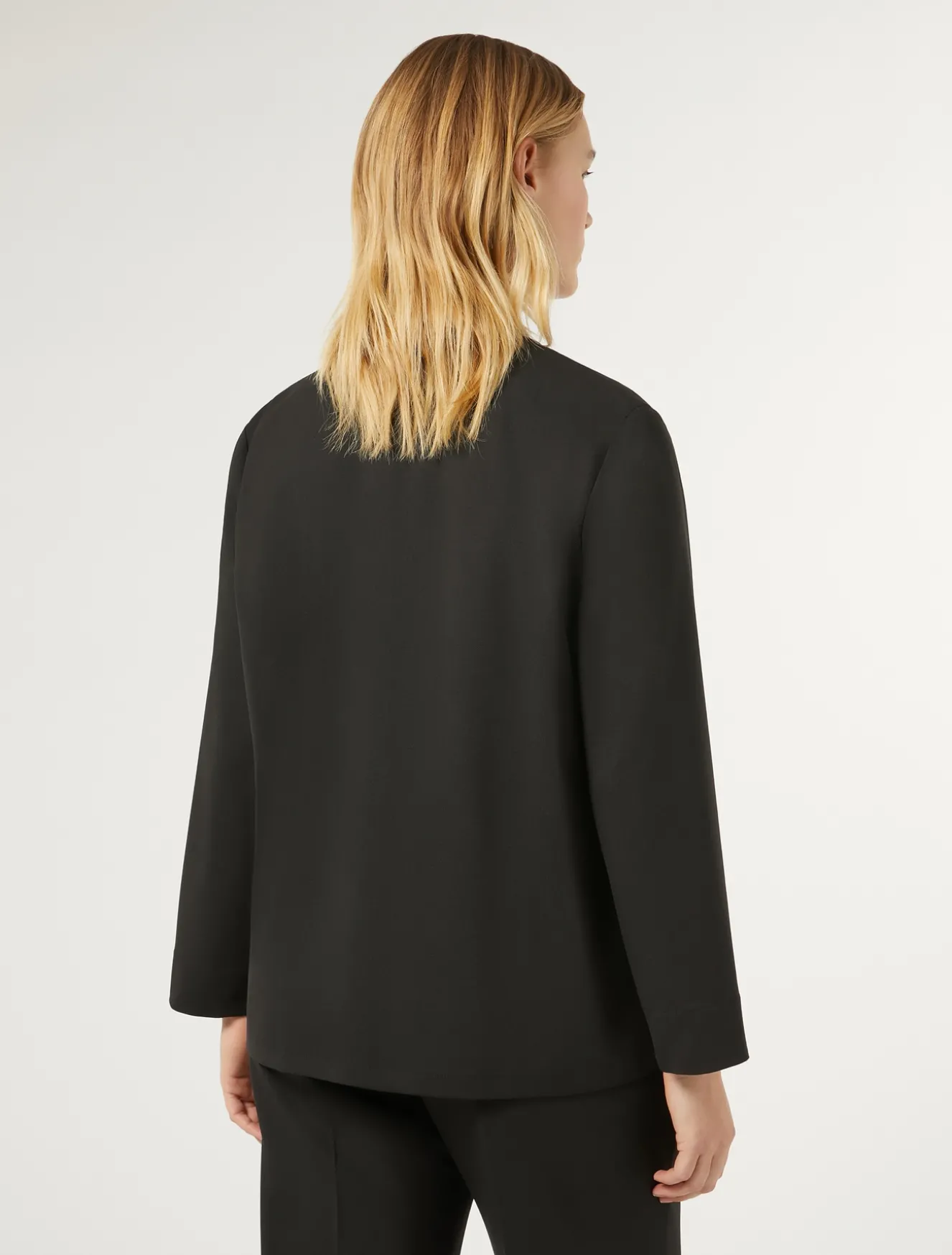 Giacca casacca in gabardina di lana