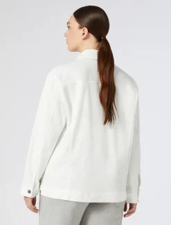 Giacca in bull di cotone stretch