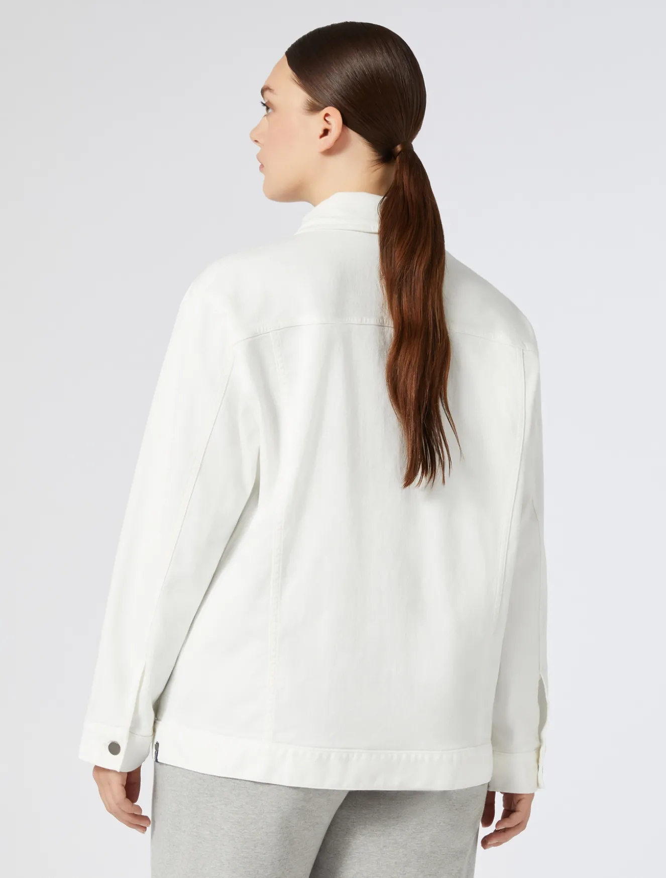 Giacca in bull di cotone stretch