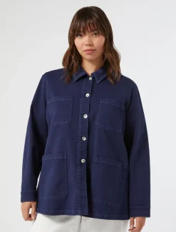 Giacca in bull di cotone stretch