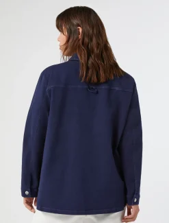 Giacca in bull di cotone stretch