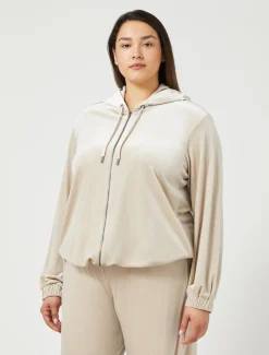 Giacca in ciniglia stretch