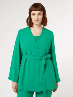 Giacca in crêpe envers satin