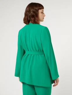 Giacca in crêpe envers satin