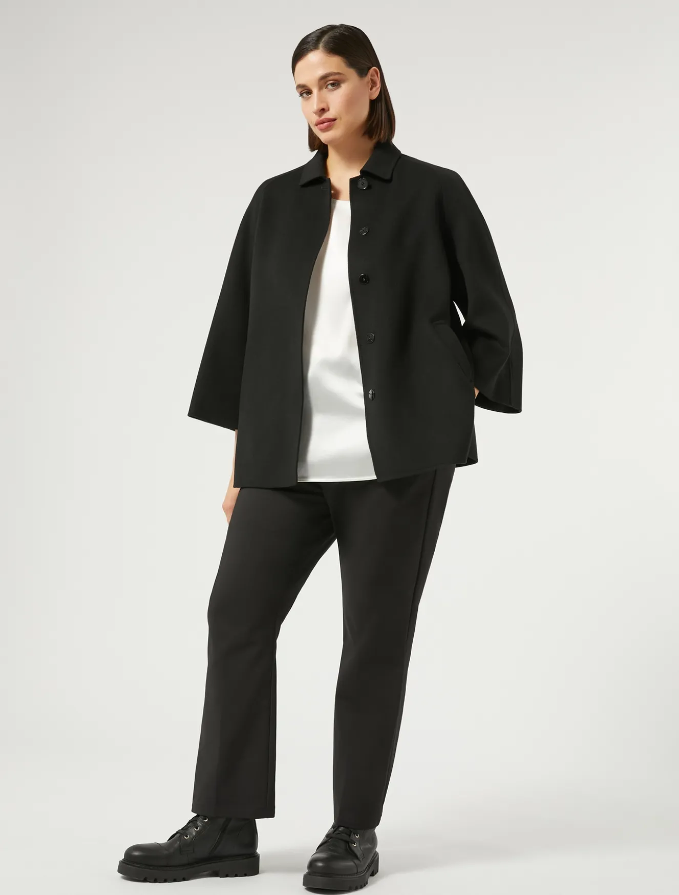 Giacca in double di lana e cachemire