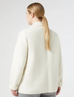 Giacca in double di misto lana