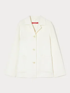 Giacca in double di misto lana