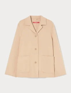 Giacca in double di misto lana