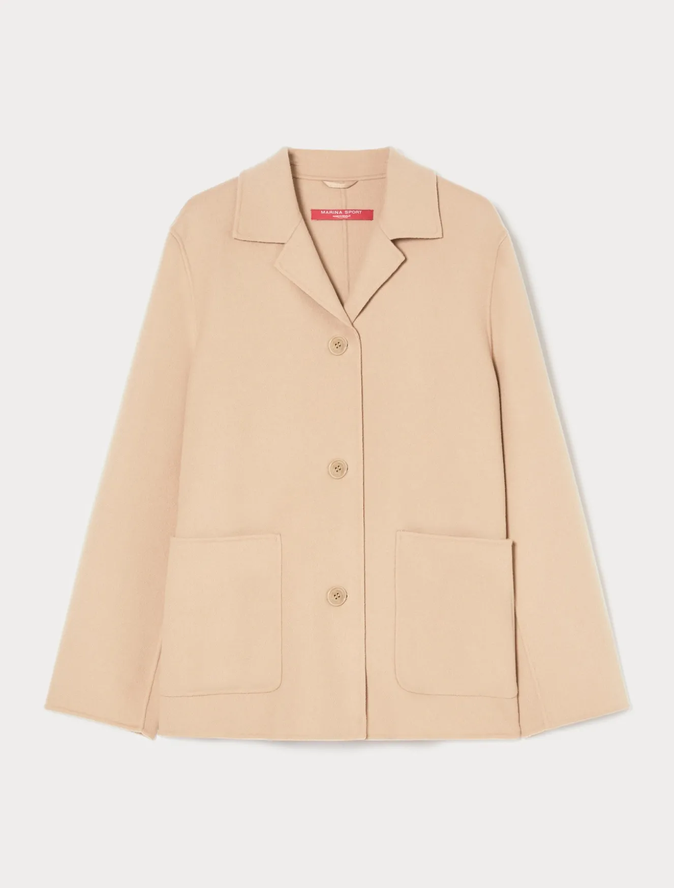 Giacca in double di misto lana