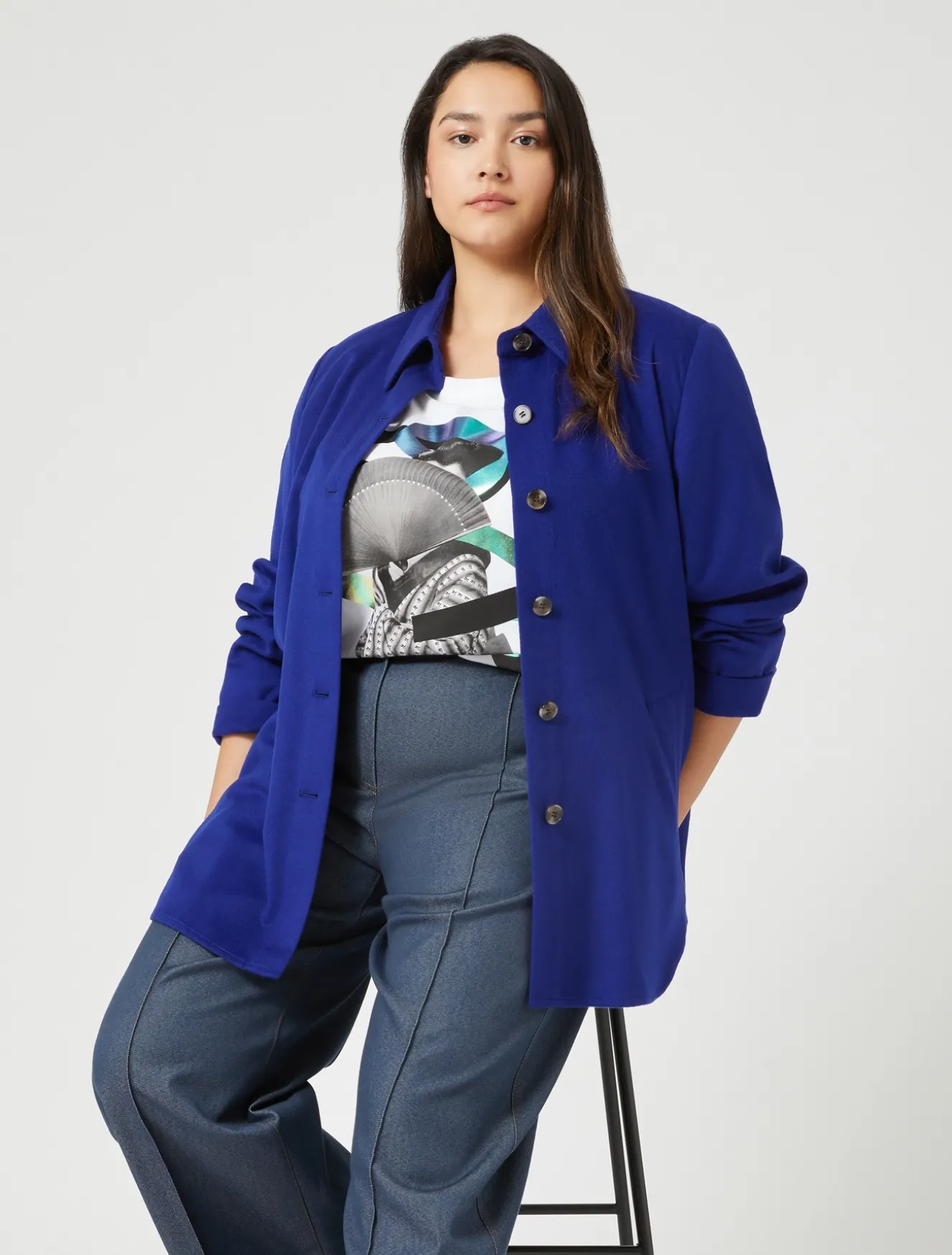 Giacca in drap di lana