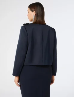 Giacca in duchesse con ricami