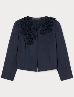 Giacca in duchesse con ricami