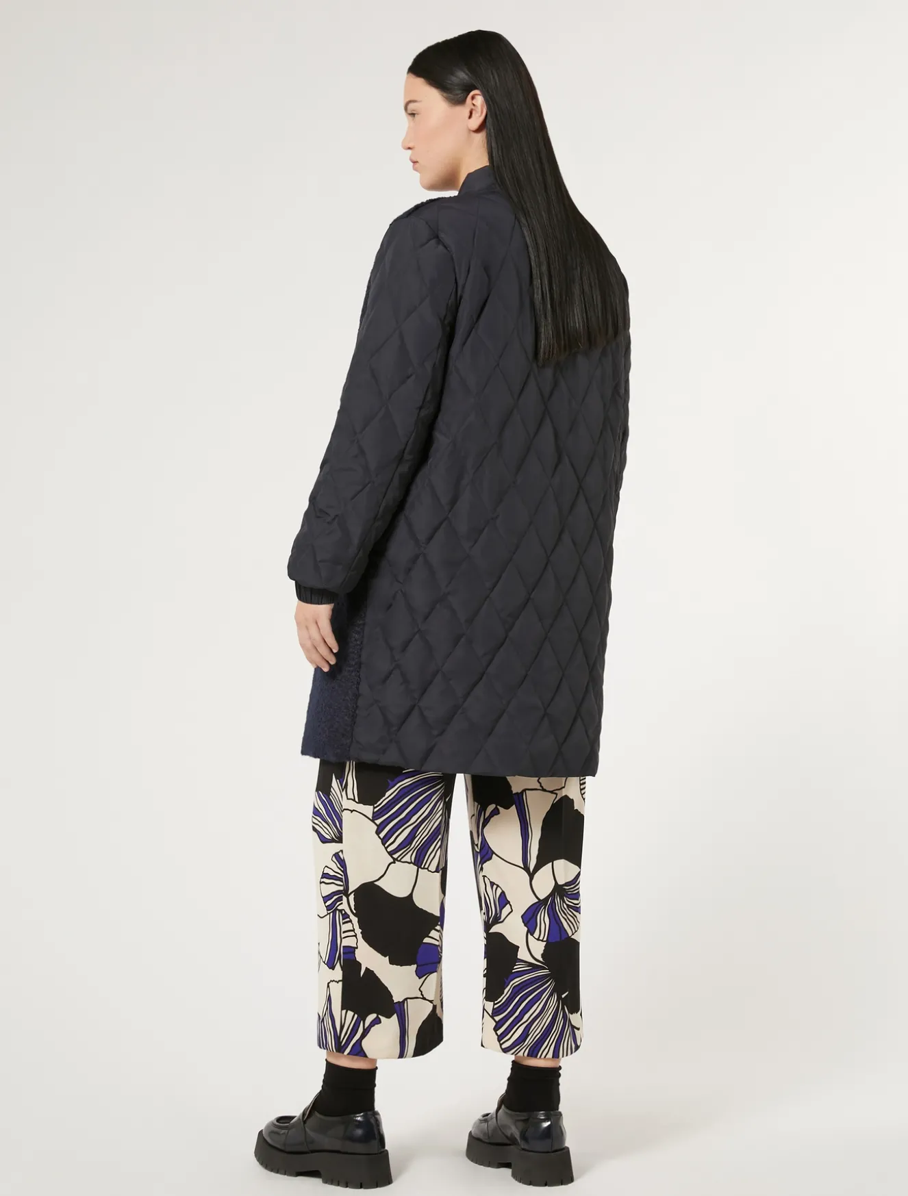 Giacca in jersey e tela antigoccia