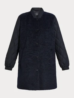 Giacca in jersey e tela antigoccia