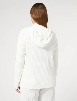 Giacca in jersey plissé