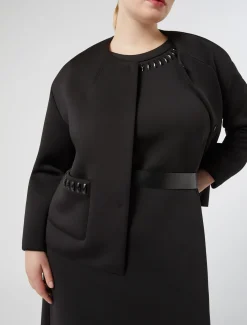 Giacca in scuba con ricami