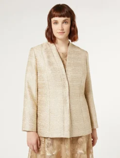 Giacca in tinto filo con lamé