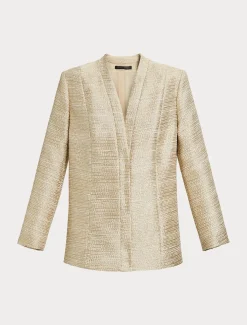 Giacca in tinto filo con lamé