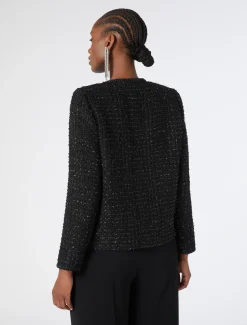 Giacca tinto filo con ricami