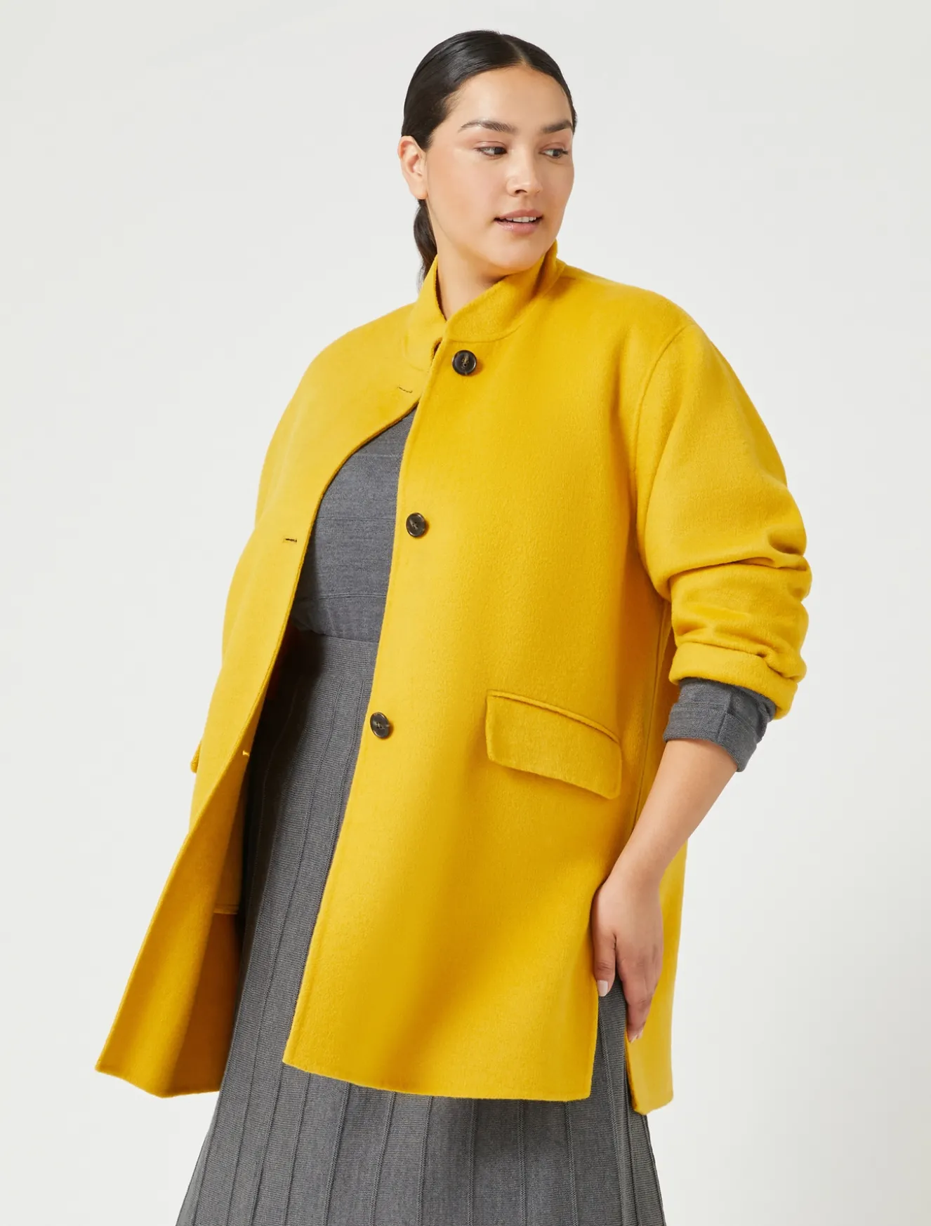 Giaccone in double di lana