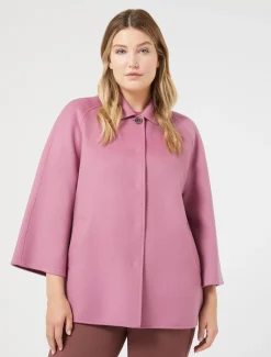 Giaccone in double di lana e cachemire